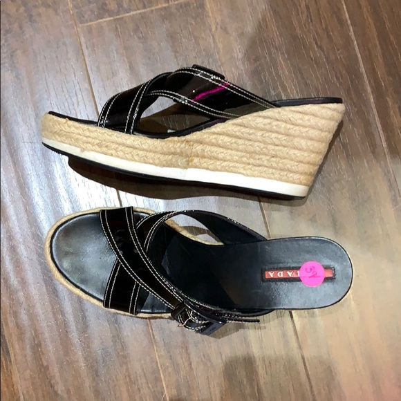 Prada Black Espadrilles Wedges - Picture 3 of 4